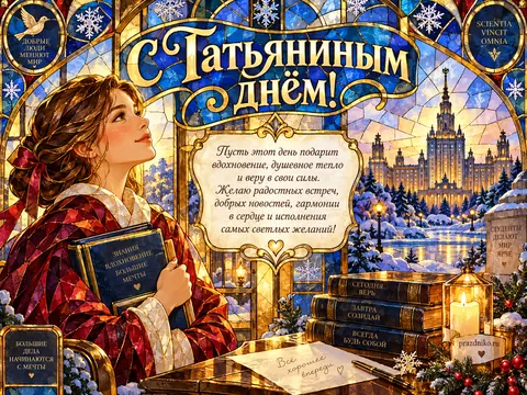 Открытка: Татьянин день
