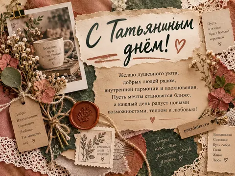 Открытка: Татьянин день