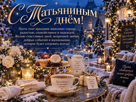 Открытка: Татьянин день