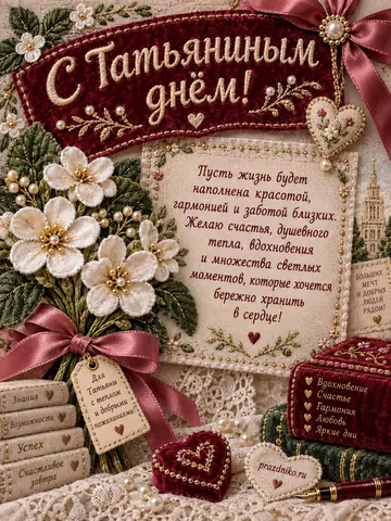 Открытка: Татьянин день