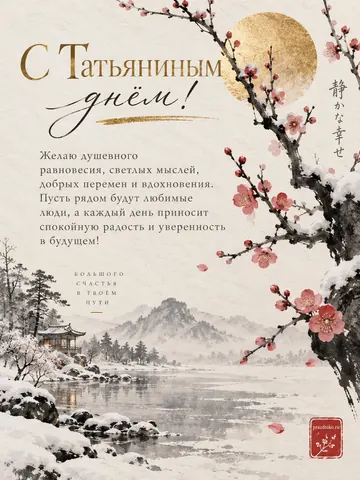 Открытка: Татьянин день