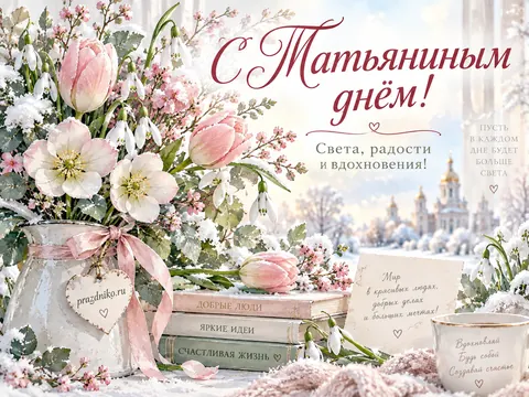 Открытка: Татьянин день