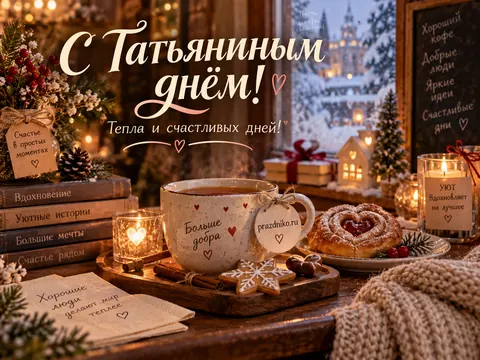 Открытка: Татьянин день