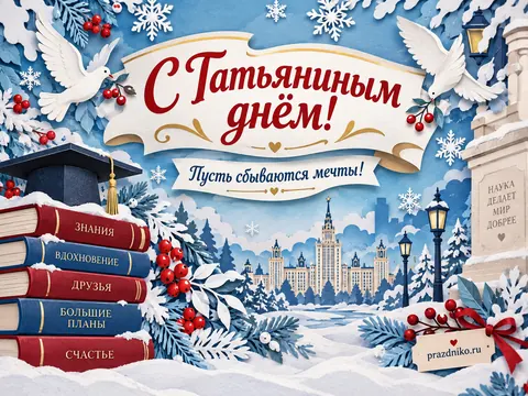 Открытка: Татьянин день