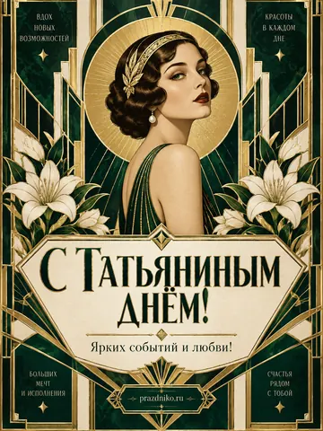 Открытка: Татьянин день