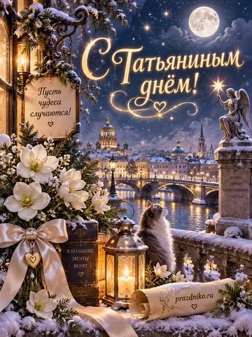 Открытка: Татьянин день