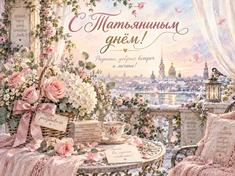 Открытка: Татьянин день
