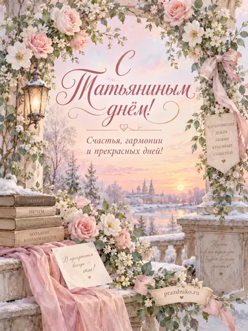 Открытка: Татьянин день