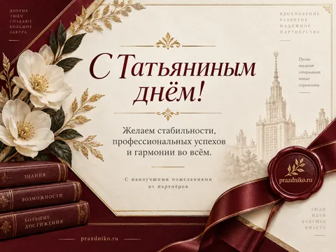 Открытка: Татьянин день
