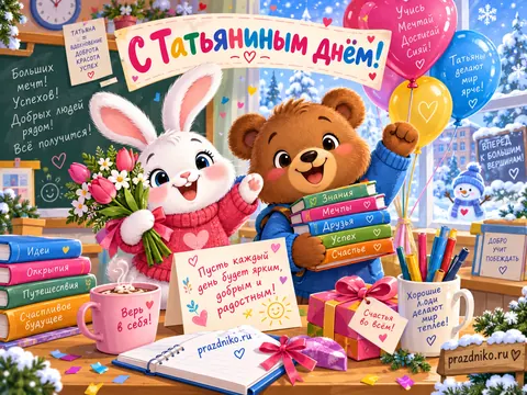 Открытка: Татьянин день