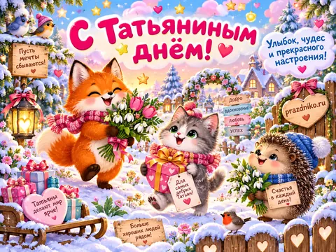 Открытка: Татьянин день