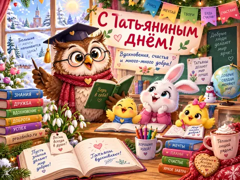 Открытка: Татьянин день