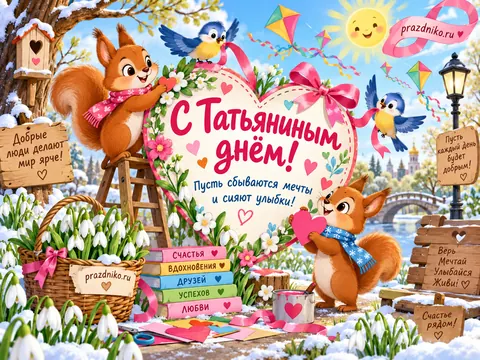 Открытка: Татьянин день