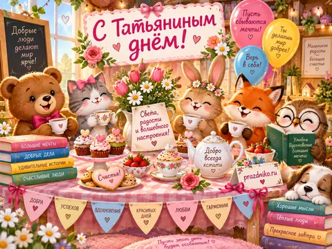 Открытка: Татьянин день