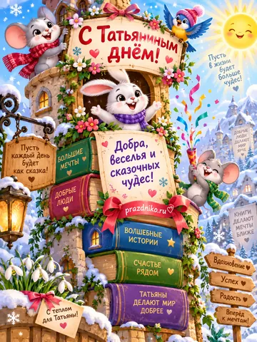 Открытка: Татьянин день
