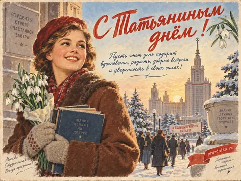 Открытка: Татьянин день