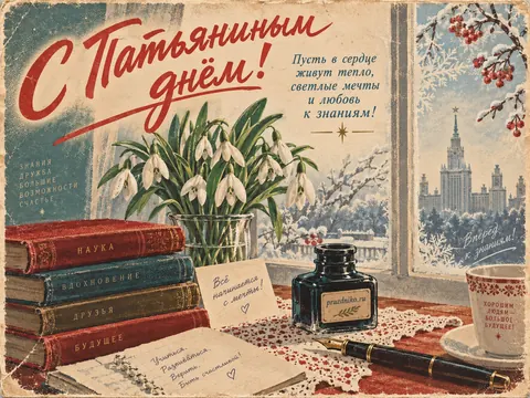 Открытка: Татьянин день