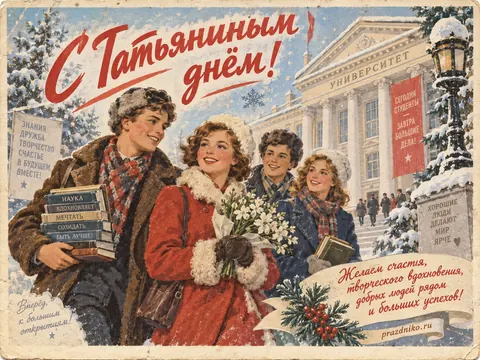 Открытка: Татьянин день