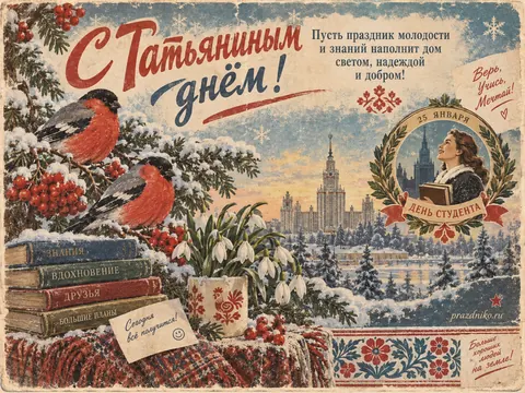 Открытка: Татьянин день