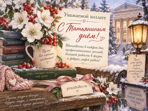 Открытка: Татьянин день