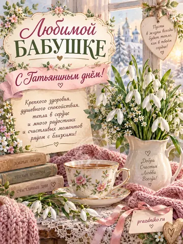 Открытка: Татьянин день