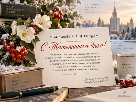 Открытка: Татьянин день