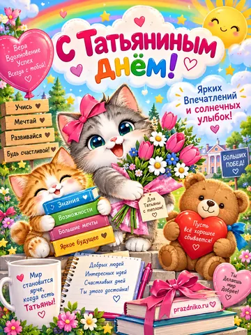 Открытка: Татьянин день