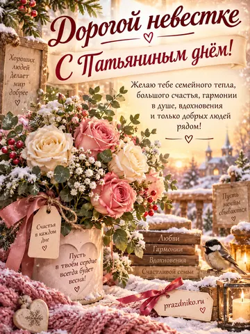 Открытка: Татьянин день