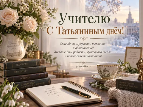 Открытка: Татьянин день