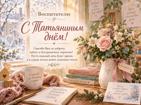 Открытка: Татьянин день