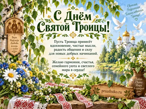 Открытка: День Святой Троицы