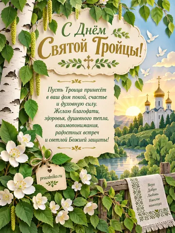Открытка: День Святой Троицы