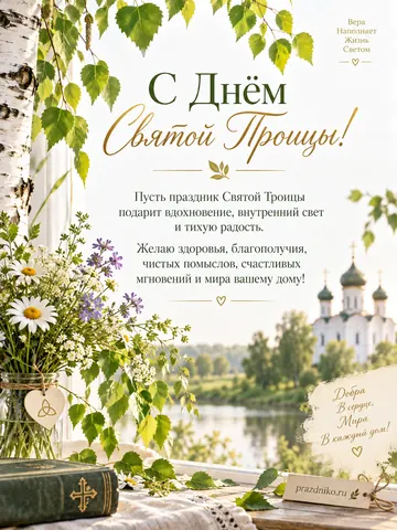 Открытка: День Святой Троицы