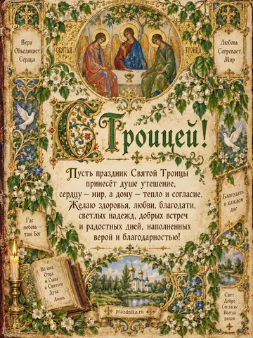 Открытка: День Святой Троицы