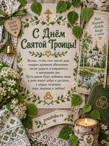 Открытка: День Святой Троицы
