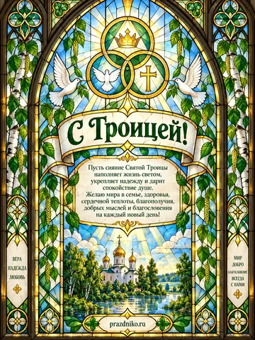 Открытка: День Святой Троицы