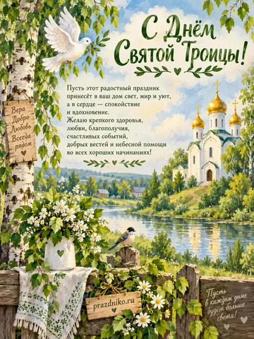 Открытка: День Святой Троицы