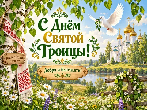Открытка: День Святой Троицы