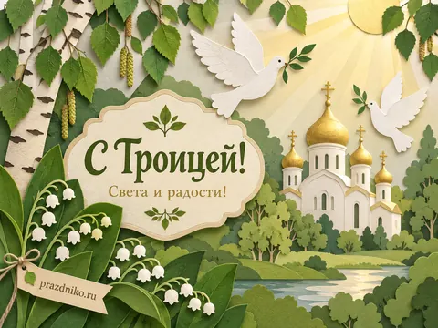 Открытка: День Святой Троицы