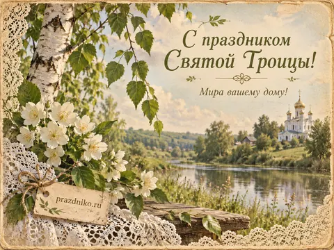 Открытка: День Святой Троицы