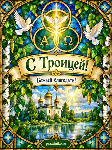 Открытка: День Святой Троицы