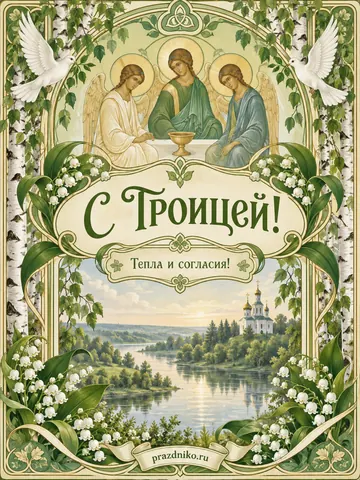 Открытка: День Святой Троицы