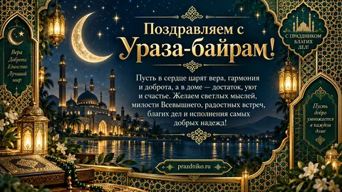 Открытка: Ураза-байрам