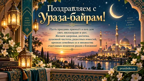 Открытка: Ураза-байрам