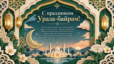 Открытка: Ураза-байрам