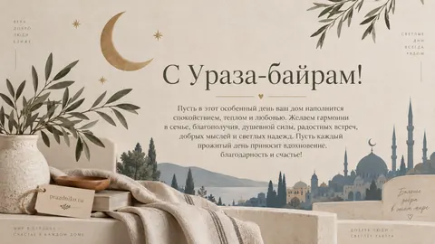 Открытка: Ураза-байрам