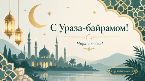Открытка: Ураза-байрам