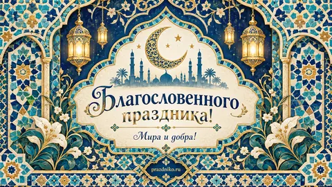 Открытка: Ураза-байрам