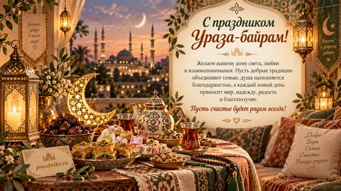 Открытка: Ураза-байрам