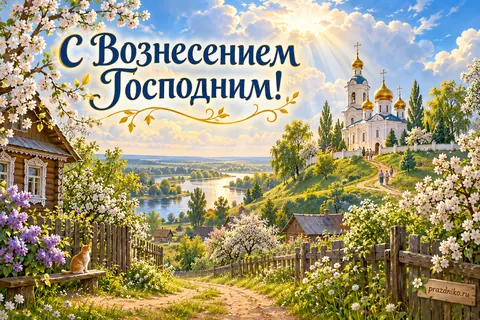 Открытка «Вознесение Господне»: С Вознесением Господним!